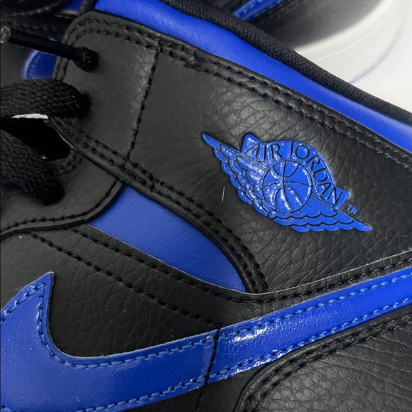 Nike Air Jordan 1 Mid - Black/Royal Blue 6.5Y - Picture 2 of 14